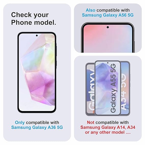 Edge of Edge Tempered Glass for SAMSUNG A36/A56