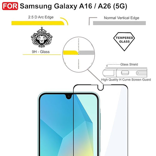 Edge to Edge Tempered Glass for SAMSUNG A16 5G