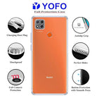 YOFO Transparent Back Cover  for mi redmi 9
