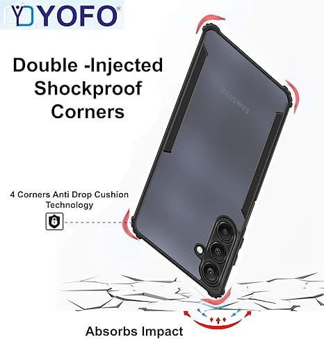 YOFO Shockproof Back Cover for Samsung Galaxy A15