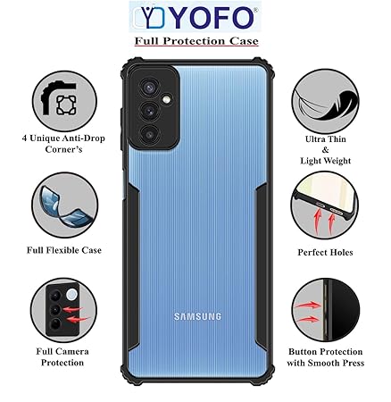 YOFO Shockproof Back Cover for Samsung Galaxy M14 (5G)