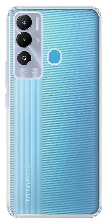 YOFO Back Cover for Tecno Pova Neo (Silicone|Transparent|Camera Protection)