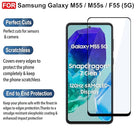 Edge to Edge Tempered Glass for Samsung F55,M55 5G ,F62, M62,M51,M52 5G,M53 5G