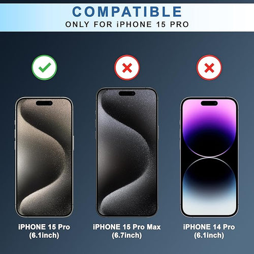 Oneminute Edge of Edge Privacy Tempered Glass for IPHONE 15PRO