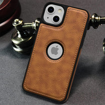 YOFO iPhone 13 Back Cover | Flexible Pu Leather | Full Camera Protection | Raised Edges | Super Soft-Touch | Bumper Case for iPhone 13 (Brown)