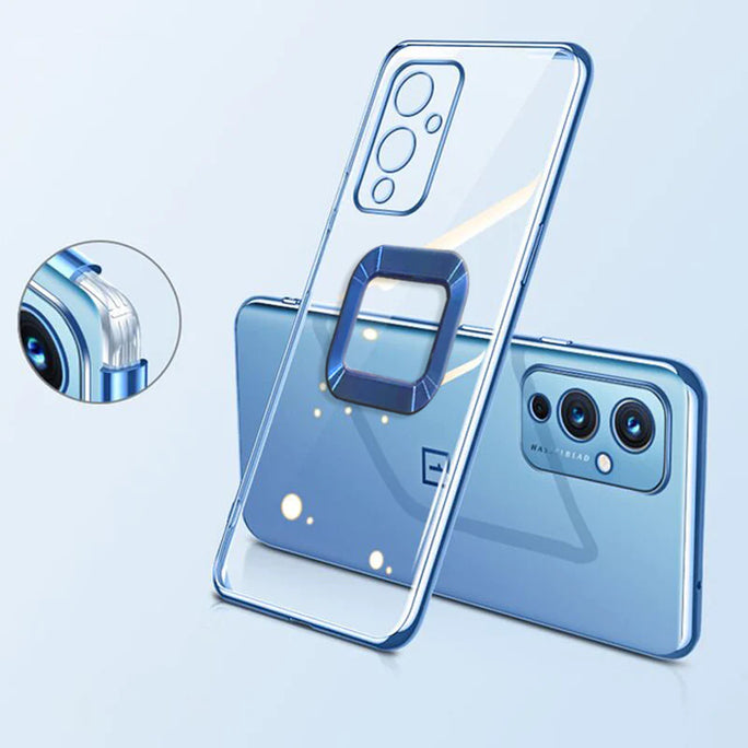 YOFO Chrome Back Cover for OnePlus 9 | Electroplated Colored Frame | Compatible with OnePlus 9 All Variant