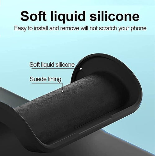 YOFO Black Silicon Back Cover For Vivo Y17s