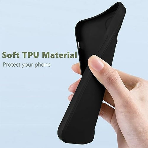 YOFO Black Silicon Back Cover For Vivo Y17s