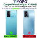 YOFO Back Cover for Oppo K10 4G Back Cover Case - Clear Transparent (SALE) सिर्फ OPPO K10 (4G) मोबाइल के लिए यह कवर है