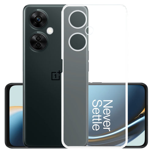 YOFO Back Cover for OnePlus Nord CE3 Lite (5G)(Flexible|Silicone|Transparent|Full Camera Protection|Dust Plug)