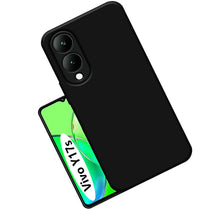 YOFO Black Silicon Back Cover For Vivo Y17s