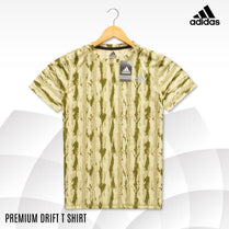 Branded Men's Round Neck Premium Drift T-Shirt Yellow