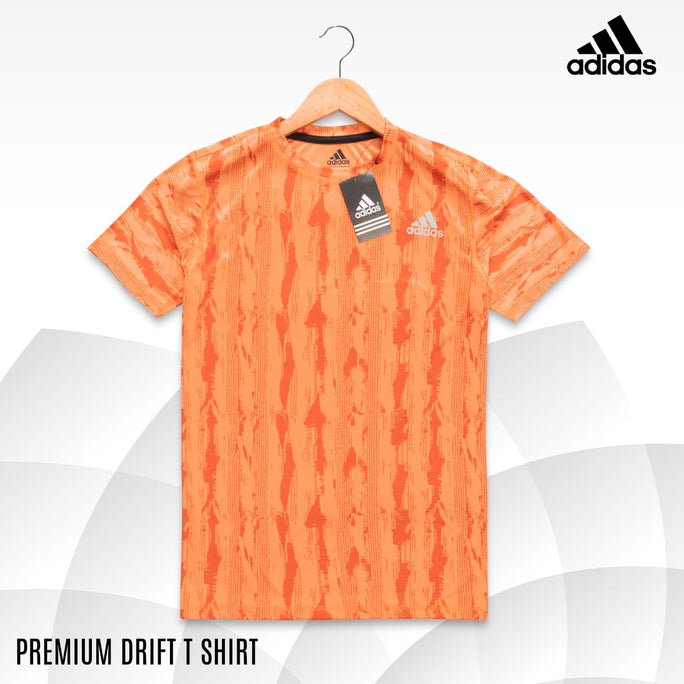 Branded Men's Round Neck Premium Drift T-Shirt Orange