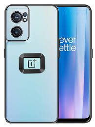 YOFO Electroplated Logo View Back Cover Case for OnePlus Nord CE-2 (Transparent|Chrome|TPU+Poly Carbonate) (BLACK)(SALE)