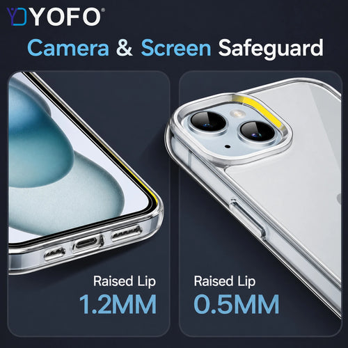 YOFO Back Cover for Realme 11 Pro/Realme 11 Pro Plus|Hard Case | Anti-Yellow Technology|Durable (Transparent, Hard Case, Thermoplastic Polyurethane, Pack of: 1)
