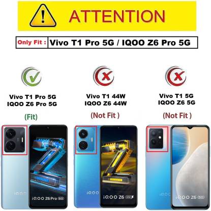 YOFO Smoke Back Cover for Vivo T1 Pro