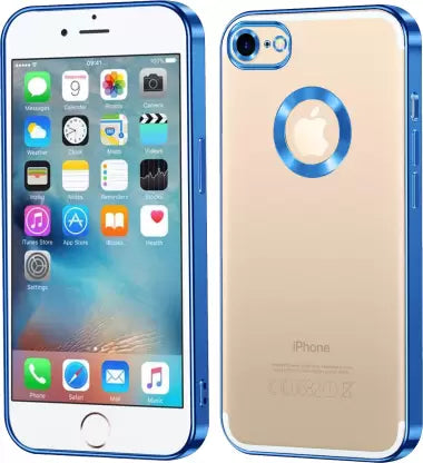 YOFO Electroplated Logo View Back Cover Case for Apple iPhone 6  (Transparent|Chrome|TPU+Polycarbonate) (Purple, Apple iPhone 6/