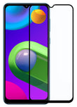 YOFO HD D+ Edge to Edge Full Screen Coverage Tempered Glass for Samsung Galaxy M02 -Full Glue Gorilla Glass (Black)