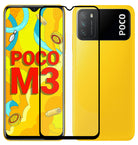 YOFO HD D+ Edge to Edge Full Screen Coverage Tempered Glass for Poco M3 - Full Glue Gorilla Glass (Black)