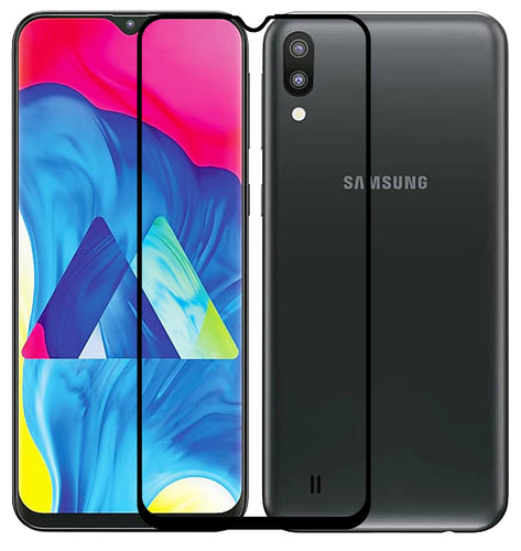 YOFO HD D+ Edge to Edge Full Screen Coverage Tempered Glass for Samsung A10 / M10 - Full Glue Gorilla Glass (Black)