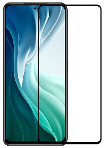 YOFO HD D+ Edge to Edge Full Screen Coverage Tempered Glass for Mi 11X - Full Glue Gorilla Glass (Black)