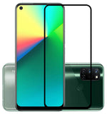 YOFO HD D+ Edge to Edge Full Screen Coverage Tempered Glass for Realme 7i - Full Glue Gorilla Glass (Black)