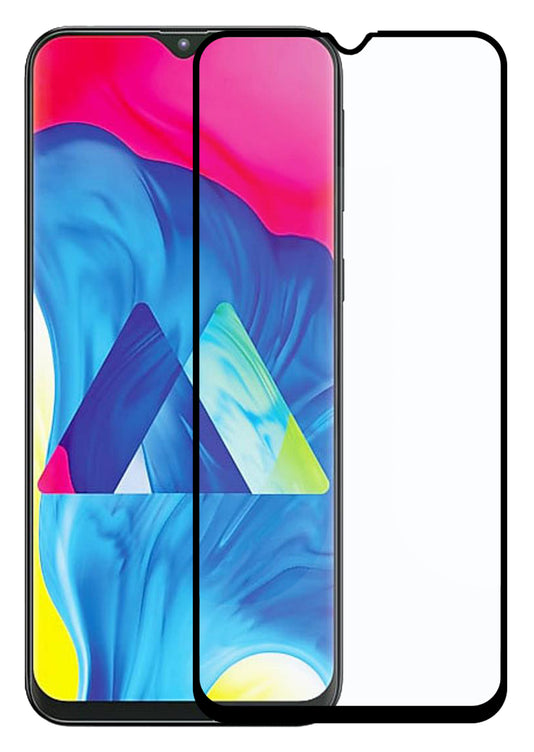 YOFO HD D+ Edge to Edge Full Screen Coverage Tempered Glass for Samsung A10 / M10 - Full Glue Gorilla Glass (Black)