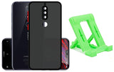 YOFO Back Cover for Nokia 6.1 Plus (Translucent Matte Smoke Case|Soft Frame|Shockproof|Full Camera Protection) with Free Mobile Stand