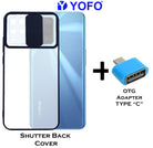 YOFO Camera Shutter Back Cover For Realme 8 With Free OTG Adapter