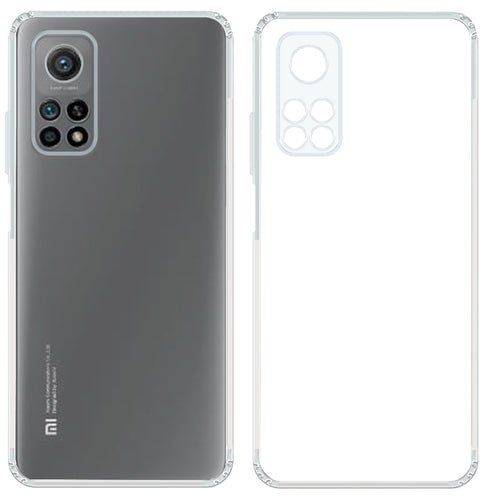 YOFO Silicon Transparent Back Cover for Mi Redmi 10T / Mi Redmi 10T Pro - Camera Protection with Anti Dust Plug