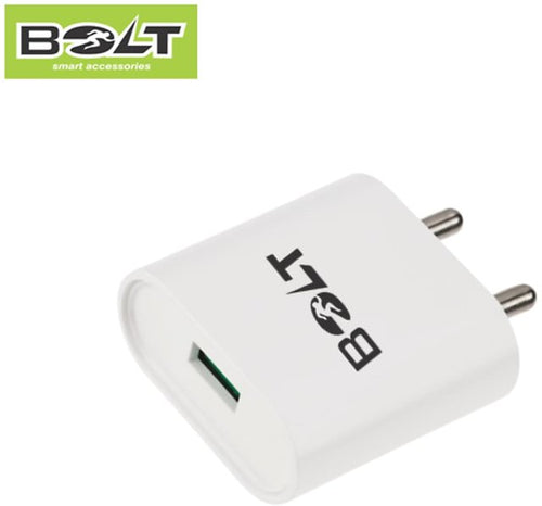 BOLTe Dual USB Fast Wall 3.1 A Charger and Micro-USB Cable with Multi-Protection