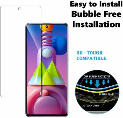YOFO Tempered Glass Guard for Samsung Galaxy A51  (Pack of 1)