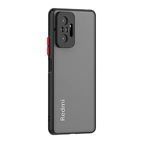 YOFO Matte Finish Smoke Back Cover With Camera Lens Protection for Mi Redmi Note 10 Pro / Note 10 Pro Max