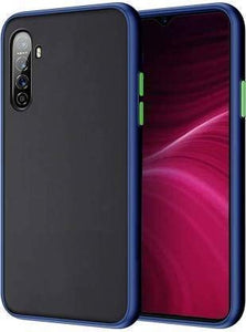 YOFO Matte Finish Smoke Back Cover for Oppo F15 -BLUE