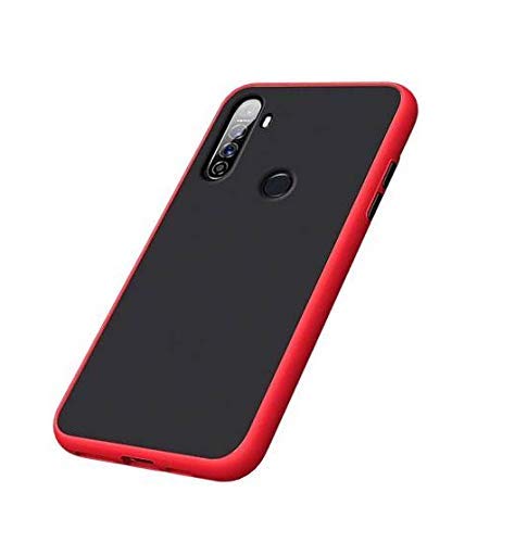 YOFO Matte Finish Smoke Back Cover for Oppo F15 -RED
