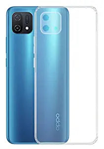 YOFO Back Cover for Oppo A16 E (Flexible|Silicone|Transparent|Dust Plug|Camera Protection)…