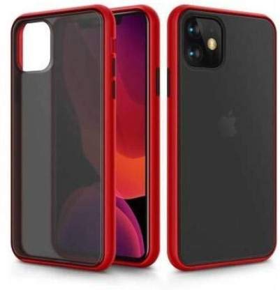 YOFO Matte Finish Smoke Back Cover for Apple iPhone 11Pro Max (6.5)-Red