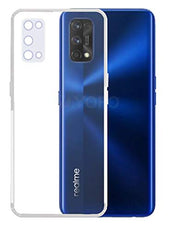 YOFO Silicon Back Cover Case for Realme 7Pro (Transparent) Camera Protection with Dust Plug
