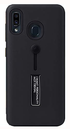 YOFO Fashion Case Full Protection Back Cover for Samsung M20(BLACK)