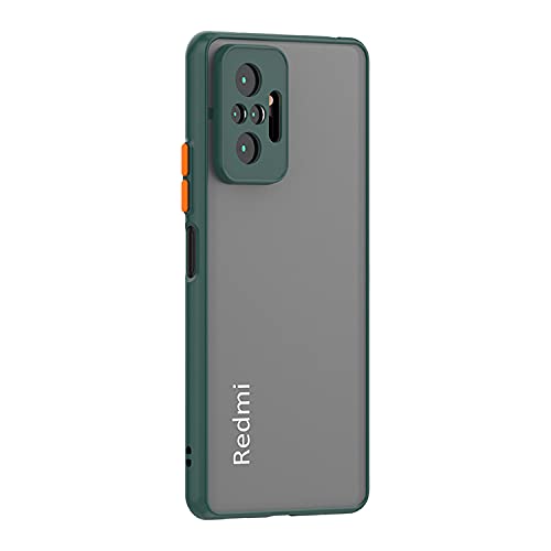 YOFO Matte Finish Smoke Back Cover With Camera Lens Protection for Mi Redmi Note 10 Pro / Note 10 Pro Max