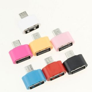 YOFO little Adapter Micro USB Type -B OTG to USB 2.0 Adapter for Smartphones and Tablets - Set of 1