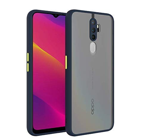 YOFO Matte Finish Smoke Back Cover with Full Camera Lens Protection for Oppo A9(2020)