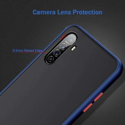 YOFO Matte Finish Smoke Back Cover for Oppo F15 -BLUE