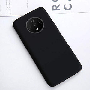 YOFO Ultra Thin Slim Paper Back Cover Case for OnePlus 7T (Black)