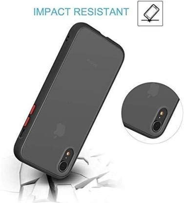YOFO Matte Finish Smoke Back Cover for Apple iPhone XR-Black