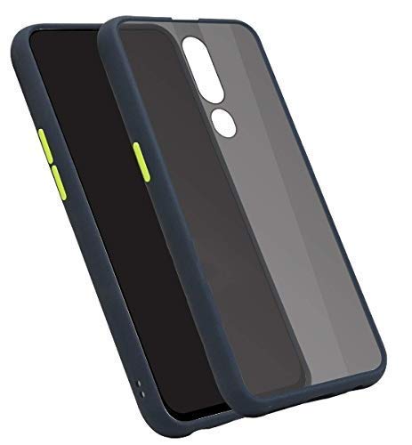 YOFO Matte Finish Smoke Back Cover with Full Camera Lens Protection for Oppo F11 Pro