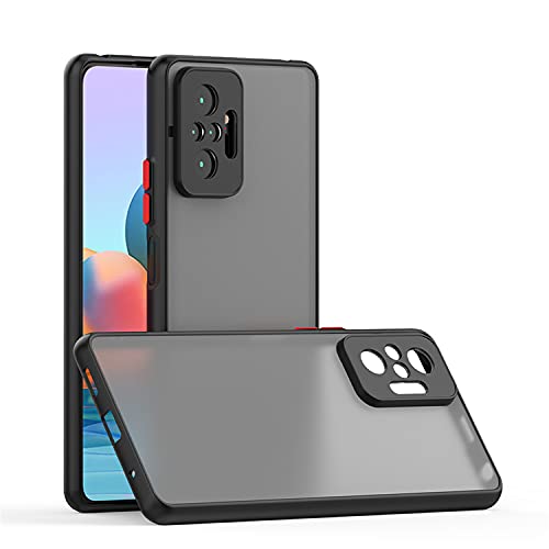 YOFO Matte Finish Smoke Back Cover With Camera Lens Protection for Mi Redmi Note 10 Pro / Note 10 Pro Max