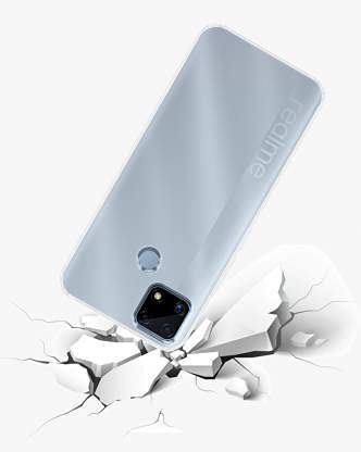 YOFO Back Cover for Realme C25 (Flexible|Silicone|Transparent