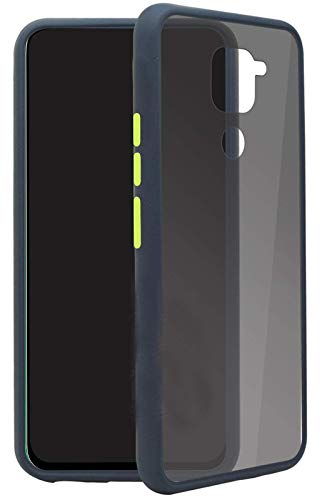 YOFO Matte Finish Smoke Back Cover for Mi Redmi Note 9-Blue