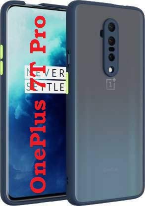 YOFO Matte Finish Smoke Back Cover with Full Camera Lens Protection for OnePlus 7T Pro